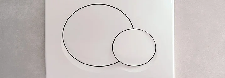 Toilettenspülung mit zwei Tasten